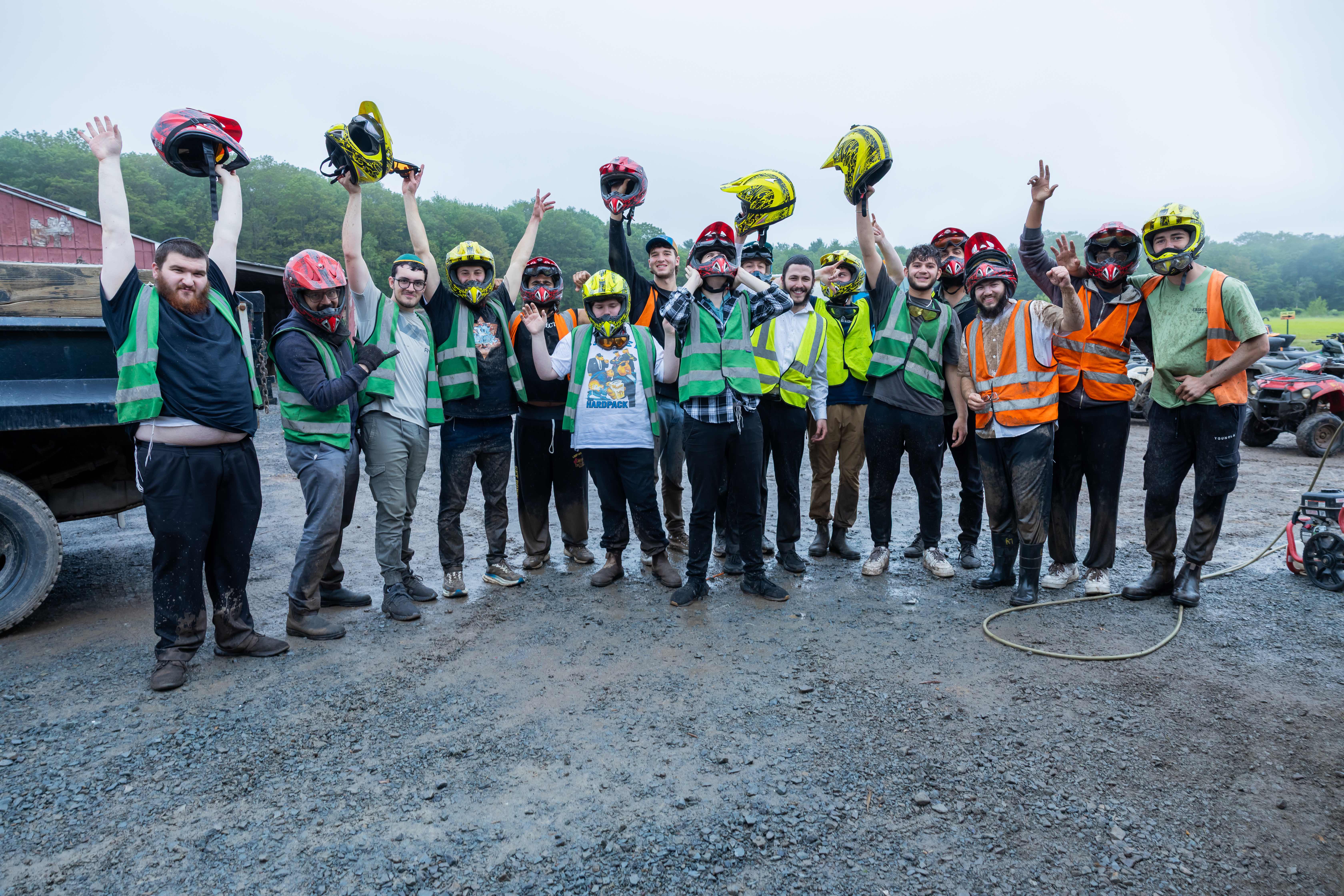 ATV group celebration